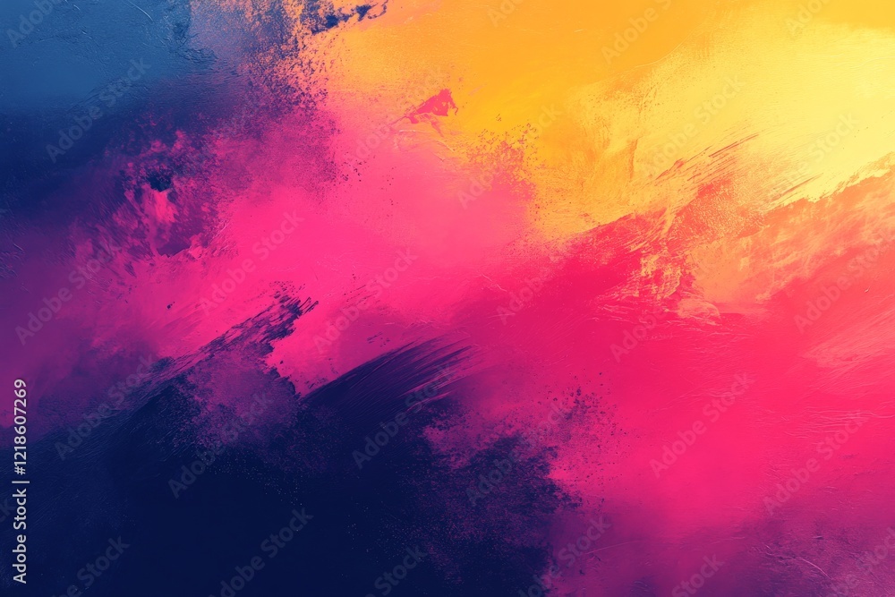 Poster vibrant abstract artwork featuring bold colors and dynamic textures in a captivating display of crea
