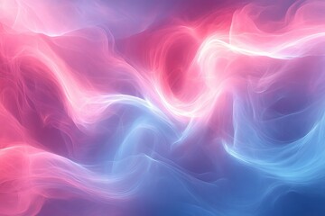 Obraz premium Abstract swirling colors blend in vibrant hues of pink and blue creating a dynamic visual experience