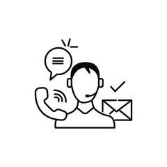 Customer Service Related Conceptual Vector Illustration