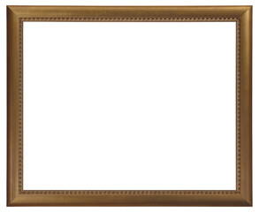 Picture frame in a classic design on a transparent background, in PNG format.