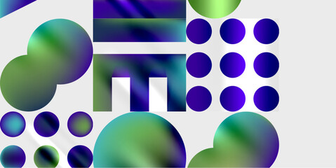 Triangles, circles, squares, rectangles design. Vector Illustration For Wallpaper, Banner, Background, Card, Book Illustration, landing page