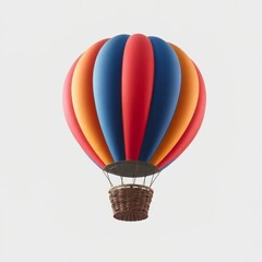 Fototapeta premium hot air balloons isolated on white background