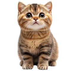 Obraz premium Playful kitten on a transparent background indoor setting cute image