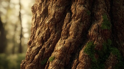 Obraz premium Nature's Textured Canvas The Beauty of Bark Organic Patterns Revealed Forest Details Unveiled