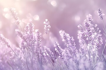 Obraz premium Beautiful lavender tree illustration