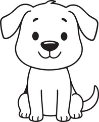 Fototapeta premium a cute dog cartoon design 