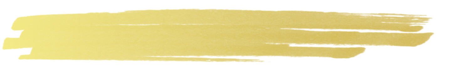 Gold brush watercolor ink stroke label, Editable isolated background