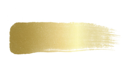 Gold brush watercolor ink stroke label, Editable isolated background