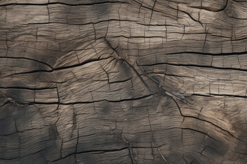 Naklejka premium Processed collage of old cracked brown wood material texture. Background for banner, backdrop