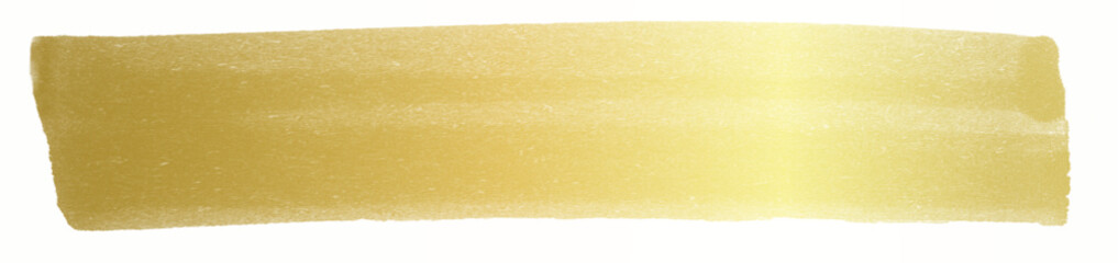 Gold brush watercolor ink stroke label, Editable isolated background