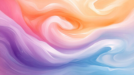 Obraz premium Soft Swirling Gradient Art with Warm and Cool Colors