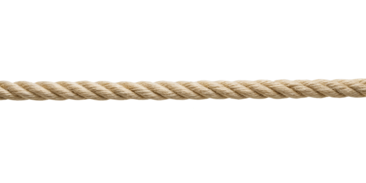 Straight rope no background in PNG format.