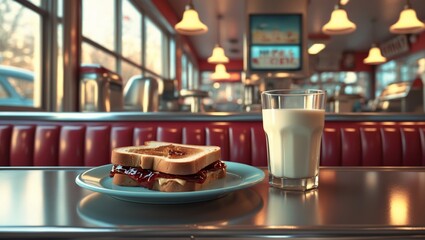 Diner Vibes: A Peanut Butter and Jelly Lunch