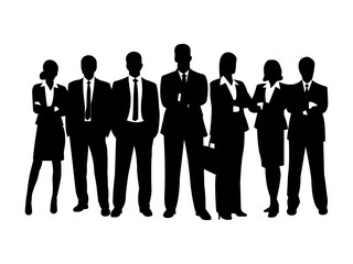business people silhouettes