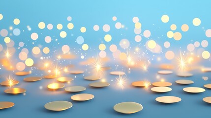 Snake zodiac, golden scales reflecting firework lights, festive background, 3D illustration
