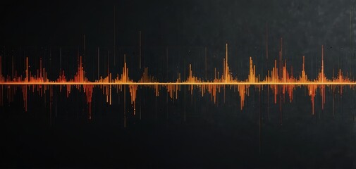A sleek, modern waveform art design, combining bold and subtle lines to capture the essence of sound and frequency