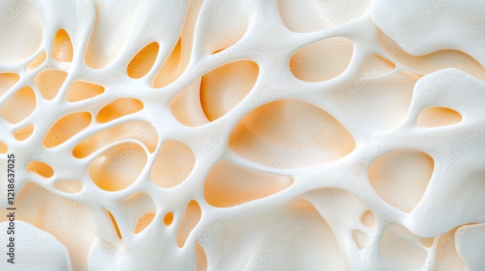 Poster futuristic medical macro detail of artificial cartilage texture abstract environment smooth patterns