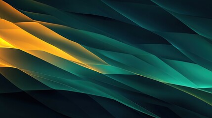 A dynamic gradient field of deep emerald fading into amber