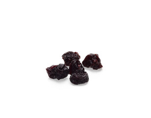 Dark natural seedless raisin from California on transparen png. Sun-dried untreated grape. Retouched, large depth of field