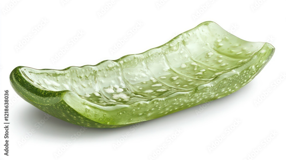 Poster cucumber slice isolated on white background, full depth of field