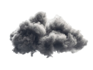 Isolated Dark Gray Cloud