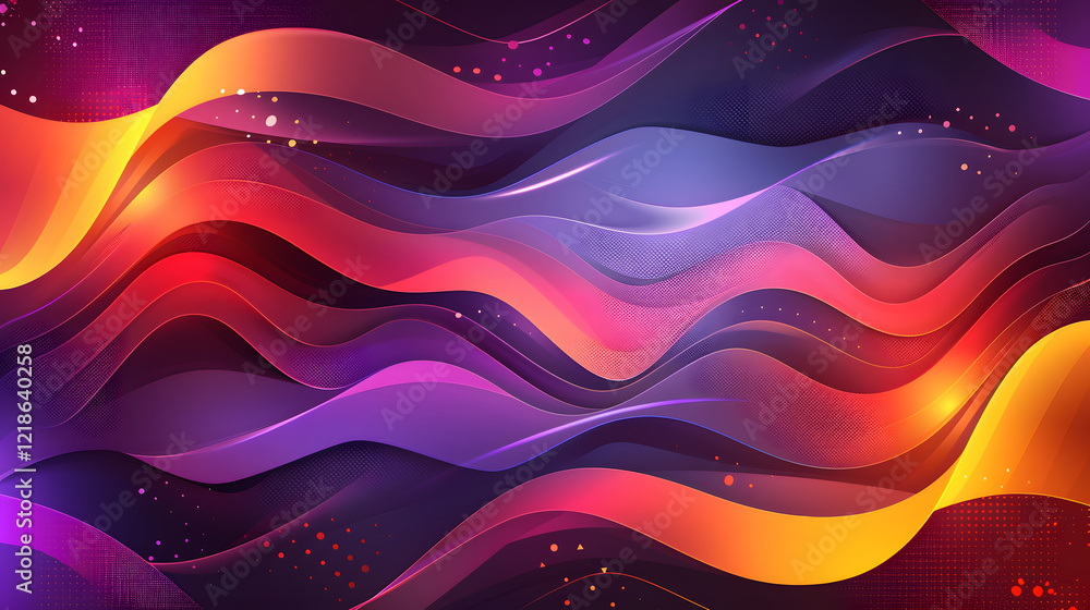 Poster abstract background with dynamic effect, generative ai