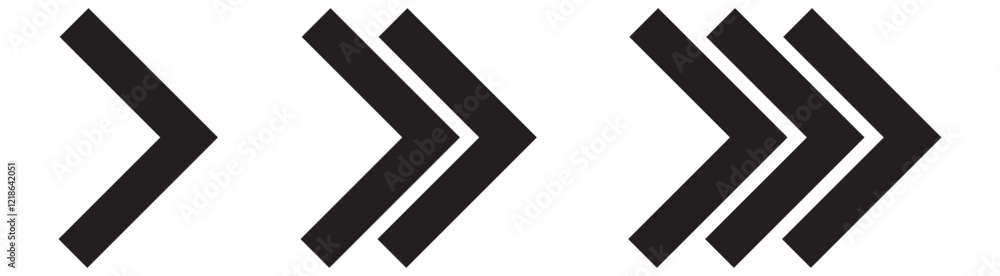 Aufkleber swipe icon set. arrow on circle button symbol. arrow right next. abstract scroll icon element for so