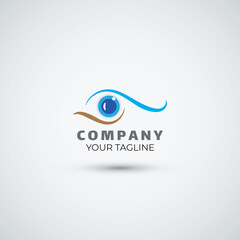 Eyes vision logo design template icon illustration