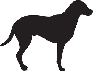 dog silhouette vector design new style