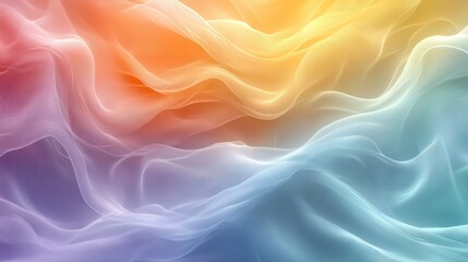 Obraz premium Abstract Pastel Wave: A Dreamy Swirl of Color