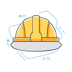 construction helmet icon, construction helmet vector illustration-simple illustration of construction helmet, perfect for construction helmet logos and icons