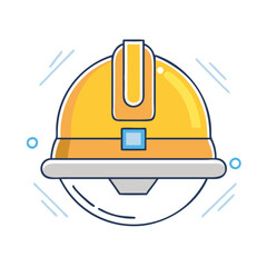 construction helmet icon, construction helmet vector illustration-simple illustration of construction helmet, perfect for construction helmet logos and icons