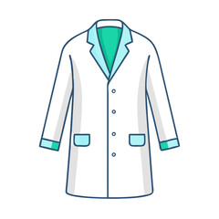 lab coat icon, lab coat vector illustration-simple illustration of lab coat, perfect for lab coat logos and icons