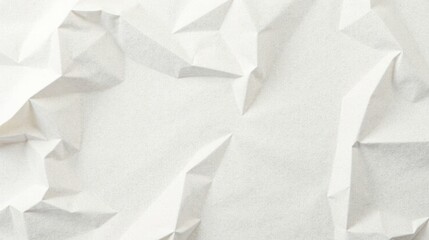 Abstract Textured White Creased Paper Background, Ideal for Design Projects and Presentations