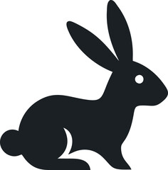 rabbit silhouette vector design 