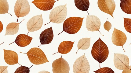 Mesmerizing Pattern of Light Falling Through Autumn Leaves on Soft Background