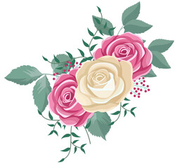 bouquet of roses illustration