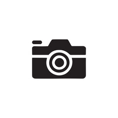 Camera Icon - Black and White Photography Vector Illustration , Camera vector . 