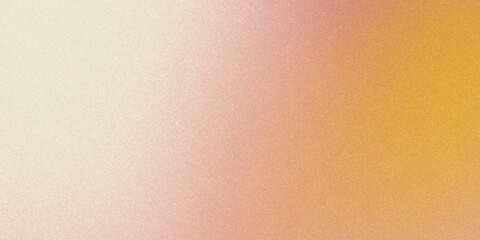 Abstract grainy gradient background with a soft transition from pink to yellow and beige, subtle and delicate effect, perfect for use as a backdrop or as a creative element in design.