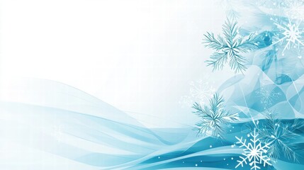 Blue Gradient Snowflake Backgrounds Ombre blue background with transparent snowflakes, creating a subtle effect.