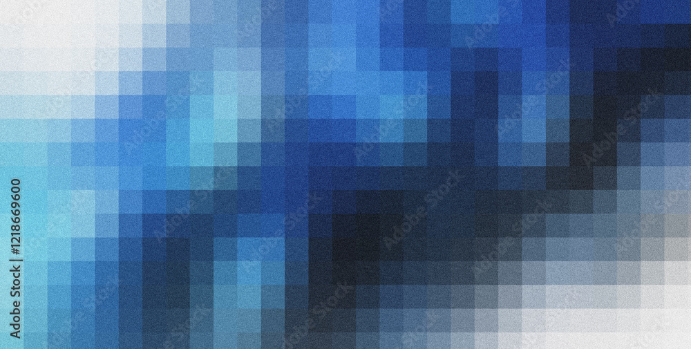 Poster textured blue mosaic surface, providing visual depth and intricate pattern, complementing graphic de