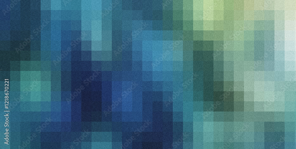 Poster abstract background with a grainy texture and a pixelated pattern creating a colorful and textured v