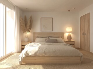 hotel room with bed
