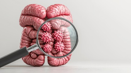 Detailed 3D Model of Thyroid Gland Under Magnification