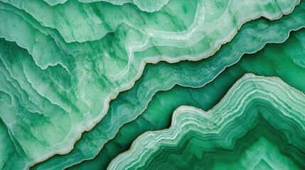 Macro shot of polished jade stone elegant green surface calming mood abstract nature top view serenity concept