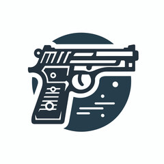 vector image of gun