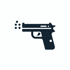 Fototapeta premium vector image of gun
