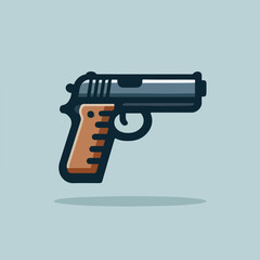 Fototapeta premium vector image of gun