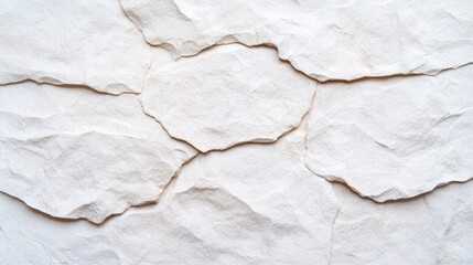 Fototapeta premium Off-White Stone Texture Irregular Shapes, Close-up, Rough Surface, Background, Wall. Stone texture, wall background