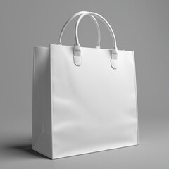 Mockup of a white bag for showcasing product branding, mockup, white, render, background